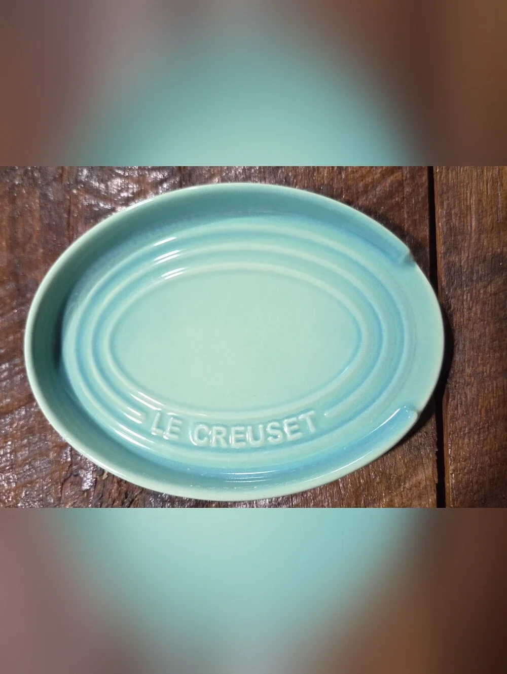 Le Creuset Seafoam Green Ceramic Oval Dish
